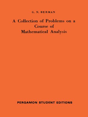 cover image of A Collection of Problems on a Course of Mathematical Analysis